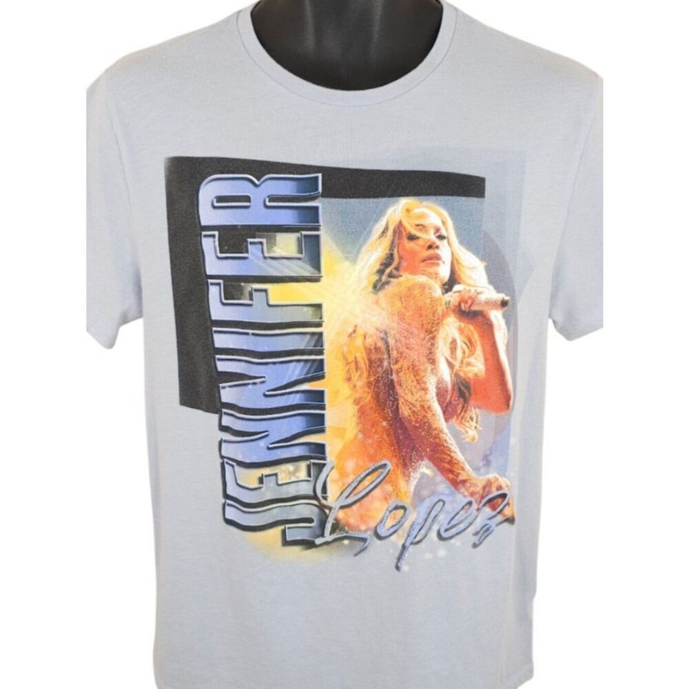 Jennifer Lopez T Shirt Mens Size Medium Blue J Lo Jenny From The Block
